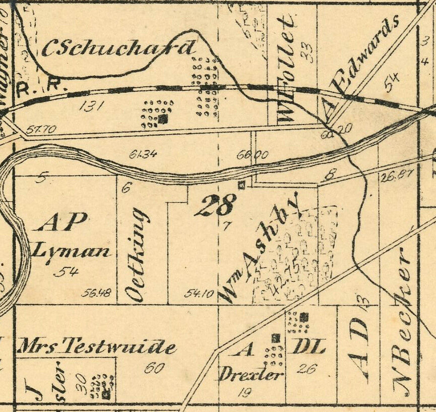 Ashby Bridge map